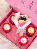 Bird Nest 4 bottle with Carnation flower - Package A