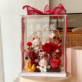 Nellie Preserved Flower Acrylic Box (Preserved Flower) | (Klang Valley Delivery)