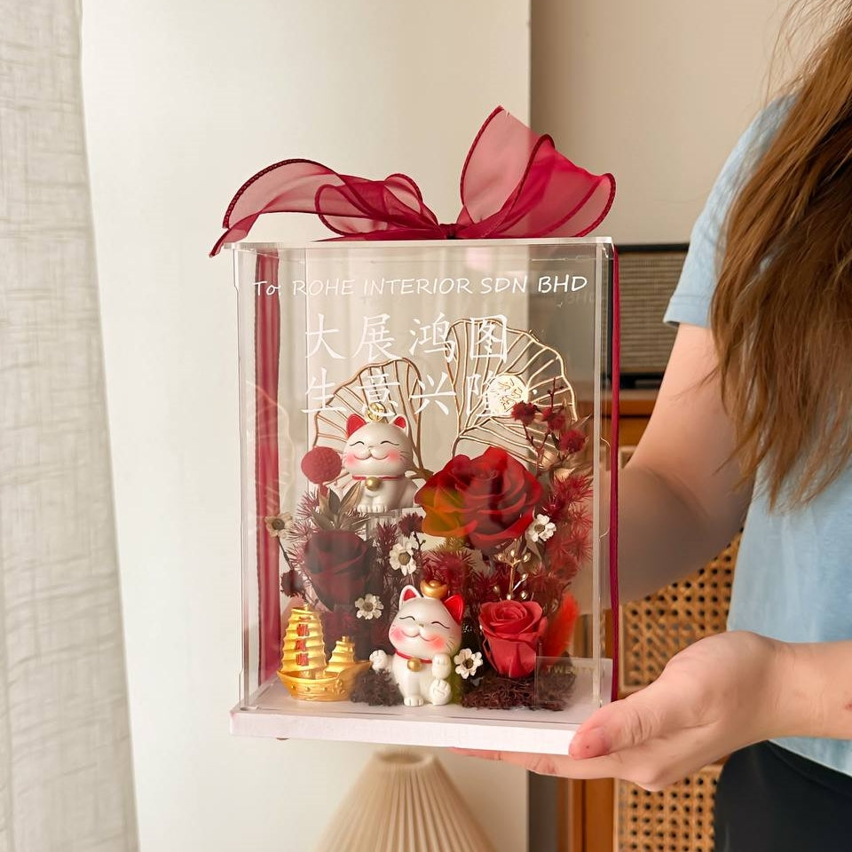 Nellie Preserved Flower Acrylic Box (Preserved Flower) | (Klang Valley ...