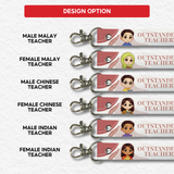 [TEACHER'S DAY 2026] Teacher Name Lanyard Keychain (10 SETS) (Nationwide delivery)