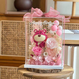 Lottie Preserved Flower Acrylic Box (Preserved Flower) | (Klang Valley Delivery)