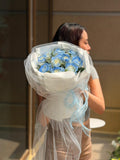 Blue Serenity Rose Bouquet