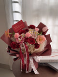 Artificial Soap Carnation Mix Bouquet (L size ) [Klang Valley Delivery Only]