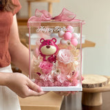 Lottie Preserved Flower Acrylic Box (Preserved Flower) | (Klang Valley Delivery)