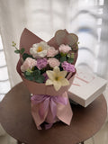 Artificial Soap Carnation Mix Bouquet [Klang Valley Delivery Only]