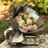 Soap Roses Bouquet with Ferrero Rocher (Nationwide Delivery)