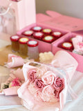 Bird Nest 6 bottle with Carnation flower - Package B