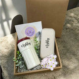 Personalised Mini Umbrella & Temperature Thermos Bottle