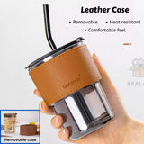 Personalized Multifunctional Wireless Bluetooth Touch Table Lamp Rechargeable Portable Speaker & Reusable Coffee Tea Glass Cup Mug With Straw (Klang Valley Delivery)