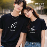 Personalised Couple T-shirt (Nationwide Delivery)