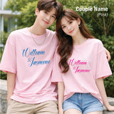 Personalised Couple T-shirt (Nationwide Delivery)