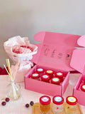 Bird Nest 6 bottle with Carnation flower - Package B