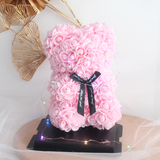 Teddy Pink Rose Bear Flower (Klang Valley Delivery)
