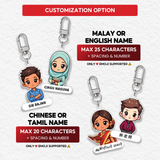 [TEACHER'S DAY 2026] Chibi Style Teacher Name Acrylic Keychain (10 SETS) (Nationwide Delivery)