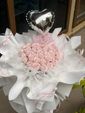 Blush Heart Soap Flower Dôme