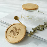 For Her #5- Glass tea cup with coaster, Flower tea, Dried Flower, Cookie