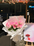Sunshine Pink Rose Bouquet