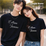 Personalised Couple T-shirt (Nationwide Delivery)