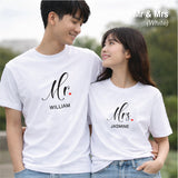 Personalised Couple T-shirt (Nationwide Delivery)