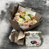 Soap Roses Bouquet with T&G Tiramisu Chocolate (Nationwide Delivery)