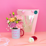 [2-in-1] Flower in Mug: Fresh Flower (Klang Valley Delivery)