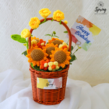Flower Crochet Basket (Nationwide Delivery) - Mother's Day Flowers & Gifts 2026