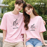 Personalised Couple T-shirt (Nationwide Delivery)