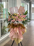 Blush Prosperity Gerbera Opening Stand