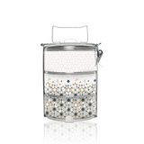 BDARI Tiffin Carrier - Arabic Geometric Tiles (Nationwide Delivery)