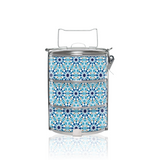BDARI Tiffin Carrier - Arabic Mosaic Tile (Nationwide Delivery)