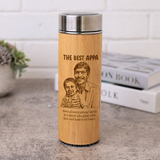 Personalized Smart Bamboo Thermal Flask with Gift Box (Nationwide Free Delivery)