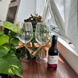 Personalised Couple Wine Glass Set (Nationwide Delivery)