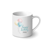 Personalised Printed Mug - Happy Birthday (Balloon)