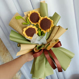 Graduation Gift – Crochet Flower Knitted Wool Bouquet for Birthday, Teacher, Friend | TTEEN GIFT