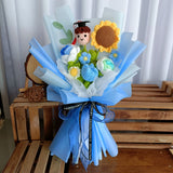 Graduation Gift – Crochet Flower Knitted Wool Bouquet for Birthday, Teacher, Friend | TTEEN GIFT