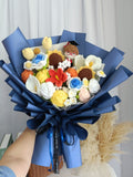 Graduation Gift – Crochet Flower Knitted Wool Bouquet for Birthday, Teacher, Friend | TTEEN GIFT