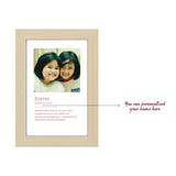 Personalised Photo Frame - for Sister with Photo