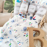Angeliz Pa&Ma Bunny Toothbox Memory Basket 8pcs Set - Blue (Nationwide Delivery)