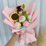 Graduation Gift – Crochet Flower Knitted Wool Bouquet for Birthday, Teacher, Friend | TTEEN GIFT