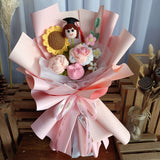 Graduation Gift – Crochet Flower Knitted Wool Bouquet for Birthday, Teacher, Friend | TTEEN GIFT