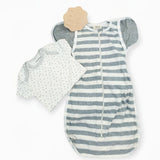 Angeliz Twin Bunny Swaddle Wooden Box 8pcs Set-Neutral(Nationwide Delivery)