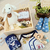 Angeliz Lovely Sheep Wooden Box 8pcs Set - Blue(Nationwide Delivery)
