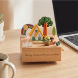 Personalised Wooden Music Box - Our Little World (Nationwide Delivery)