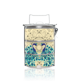 BDARI Tiffin Carrier - Blue Peacock Mandala (Nationwide Delivery)