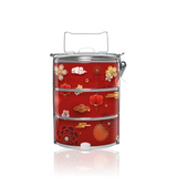 BDARI Tiffin Carrier - Chinese Ornament (Nationwide Delivery)