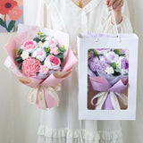 Handmade Crochet Mixed Flower Bouquet with Ferrero Rocher (Nationwide Delivery)