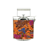 BDARI Tiffin Carrier - Brown Flower Batik (Nationwide Delivery)