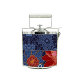 BDARI Tiffin Carrier - Dark Blue Floral Batik (Nationwide Delivery)