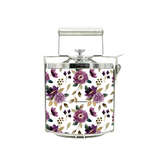 BDARI Tiffin Carrier - Dark Purple Flower (Nationwide Delivery)