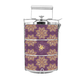 BDARI Tiffin Carrier - Gold Blue Mandala (Nationwide Delivery)